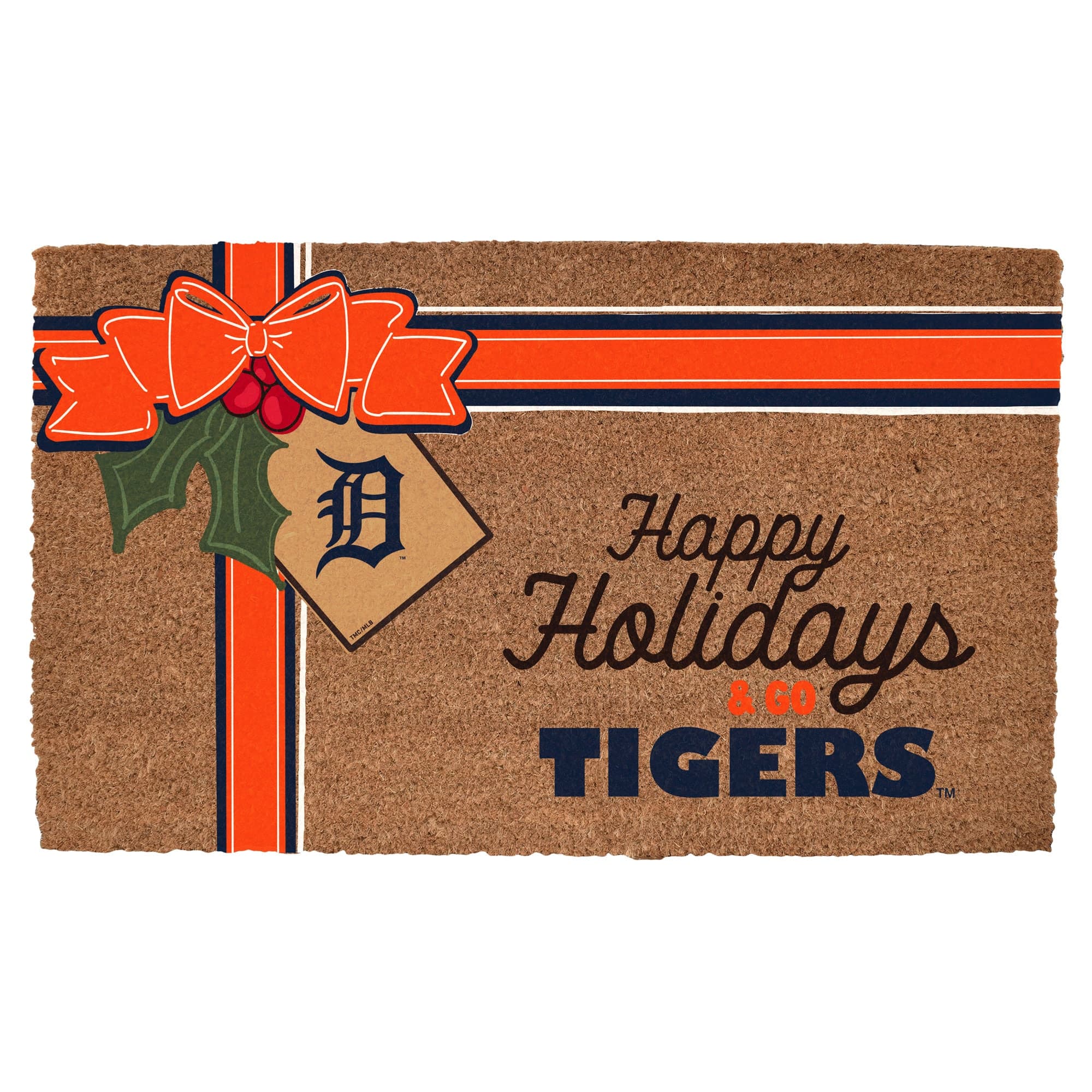 "The Memory Company - Detroit Tigers 20"" x 30"" Holiday Gift Wrap Coir Door Mat - Multicolor" price history on PriceWatchPro