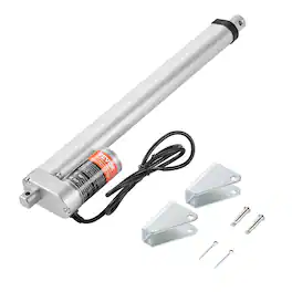 VEVOR - Linear Actuator 12V, 12 Inch High Load 330lbs/1500N Linear Actuator, 0.19"/s Linear Motion Actuator - Silver
