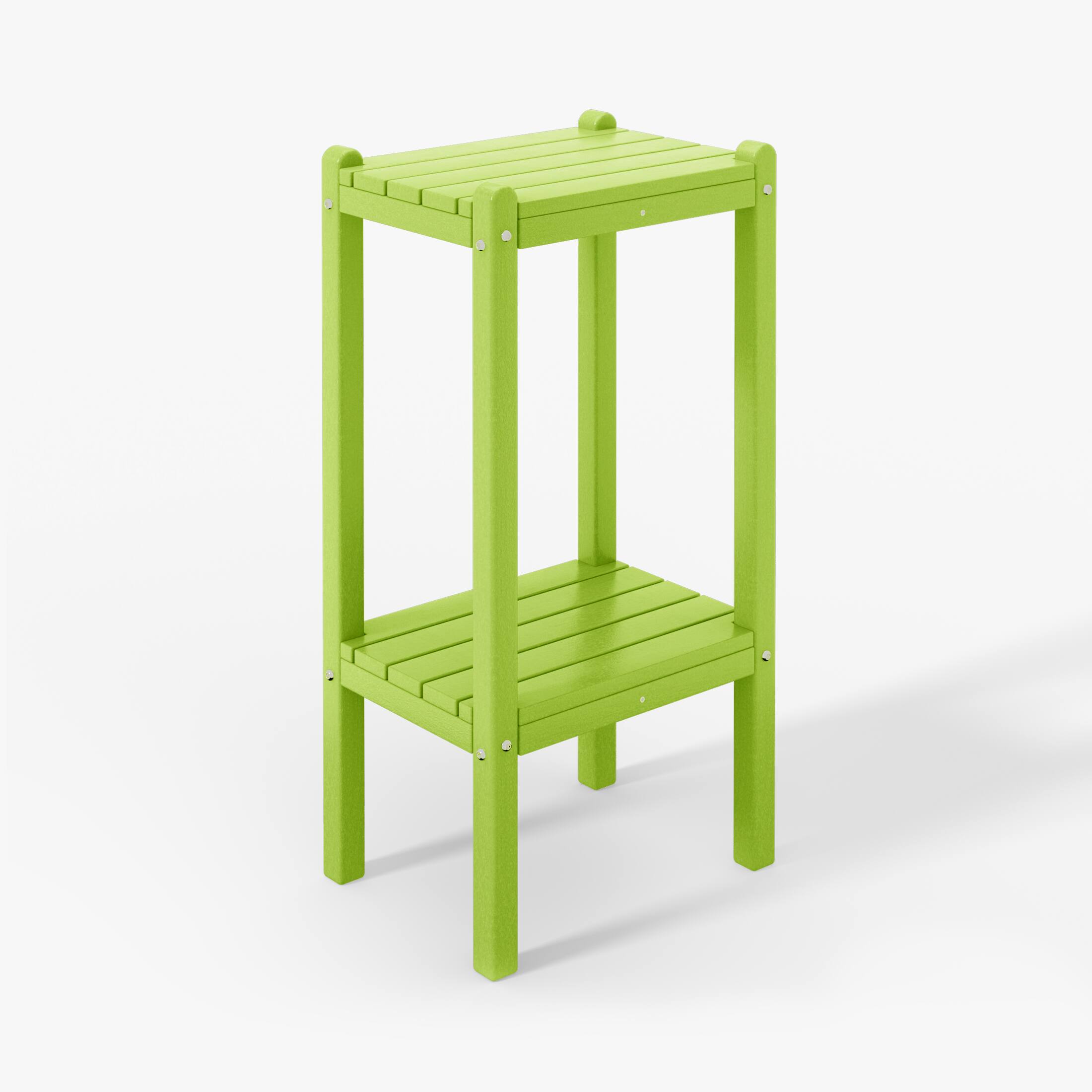 "WestinTrends - Malibu 36"" Outdoor Adirondack HDPE 2-Tier Patio Side Table - Lime" price history on PriceWatchPro