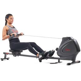 Sunny Health & Fitness - Smart Multifunction Magnetic Rowing Machine - Dark Gray