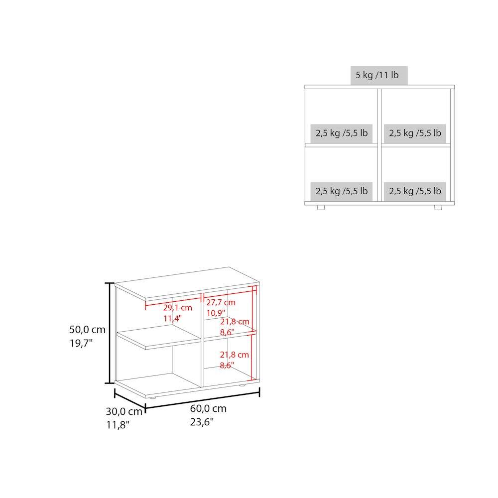 5 kg / 11 lb  
2,5 kg / 5,5 lb  
2,5 kg / 5,5 lb  
2,5 kg / 5,5 lb  
2,5 kg / 5,5 lb  

50,0 cm / 19,7"  
29,1 cm / 11,4"  
27,7 cm / 10,9"  
21,8 cm / 8,6"  
21,8 cm / 8,6"  
30,0 cm / 11,8"  
60,0 cm / 23,6"