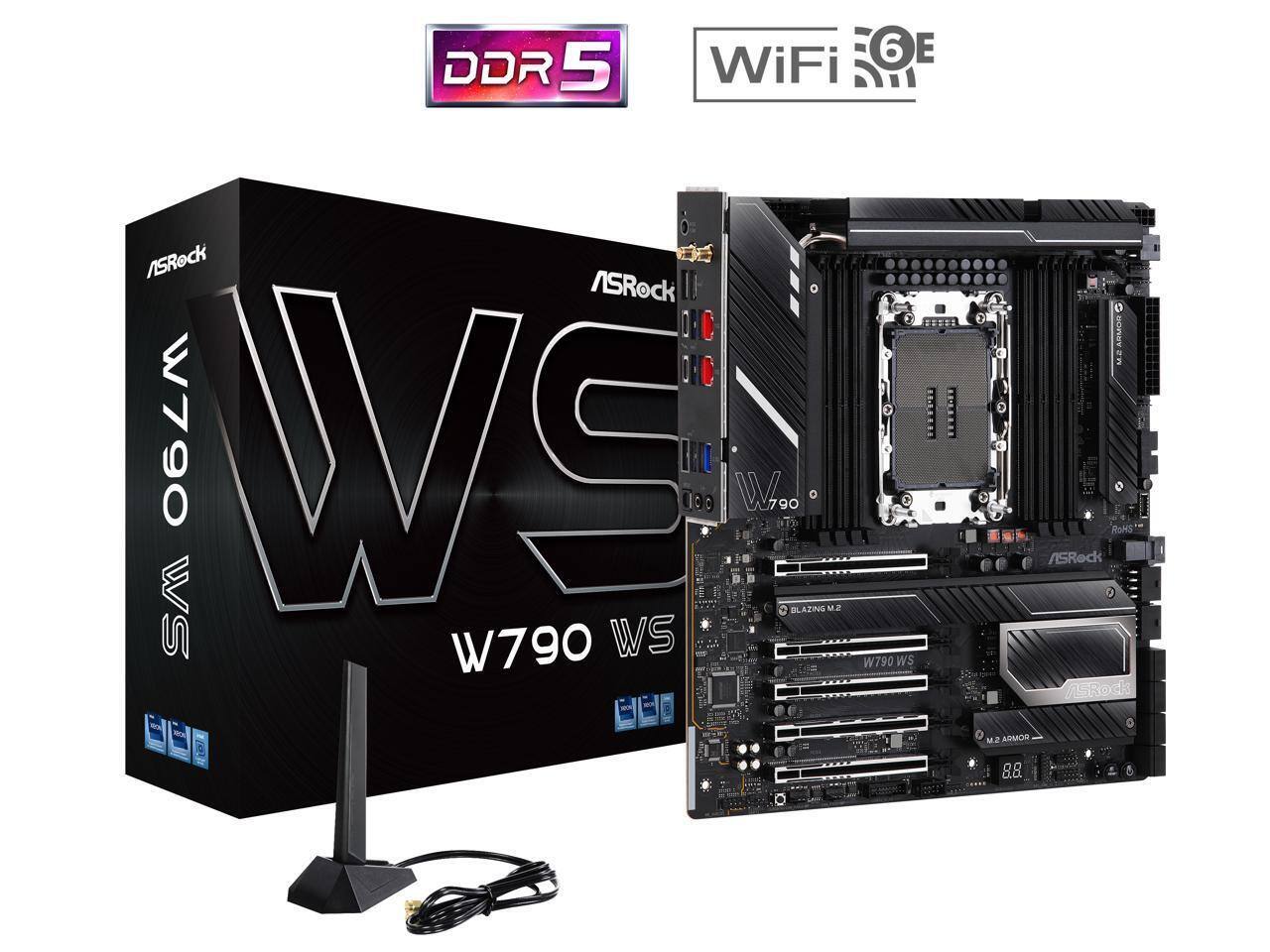 WiFi 6E DDR 5 ASRock WS W790 O10E WS W790 WS D W790 BLAZING M.2 W790 WS MC AMOR 8.8