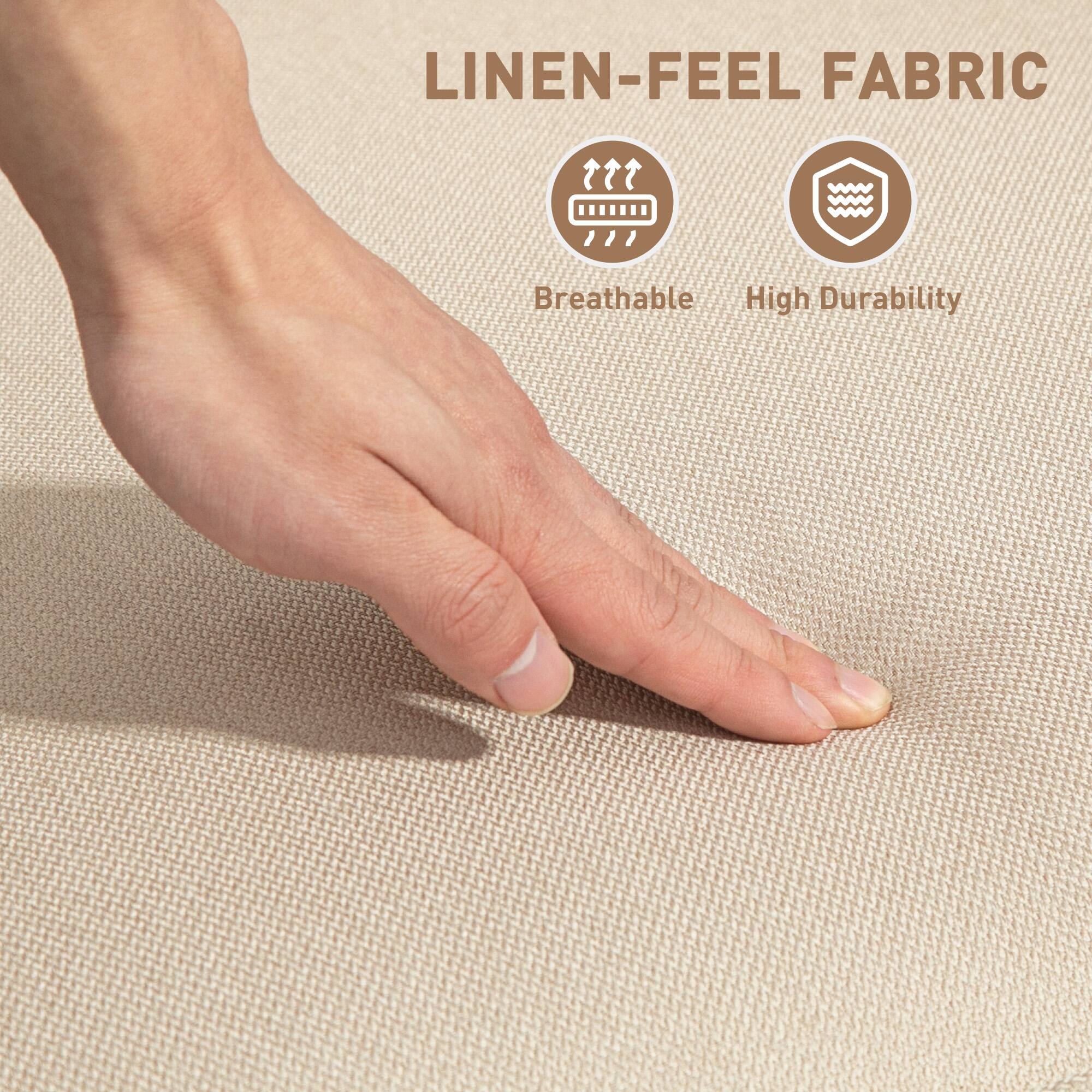 LINEN-FEEL FABRIC
Breathable
High Durability