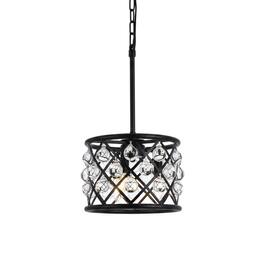 Urban Classic - Madison 3 light Pendant Clear Royal Cut Crystal - Matte Black