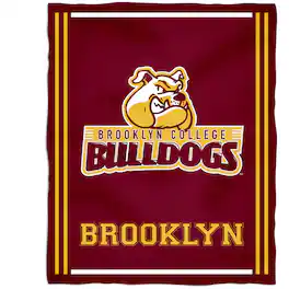 Vive La Fete - Brooklyn College Bulldogs 36'' x 48'' Children's Mascot Plush Blanket - Multicolor