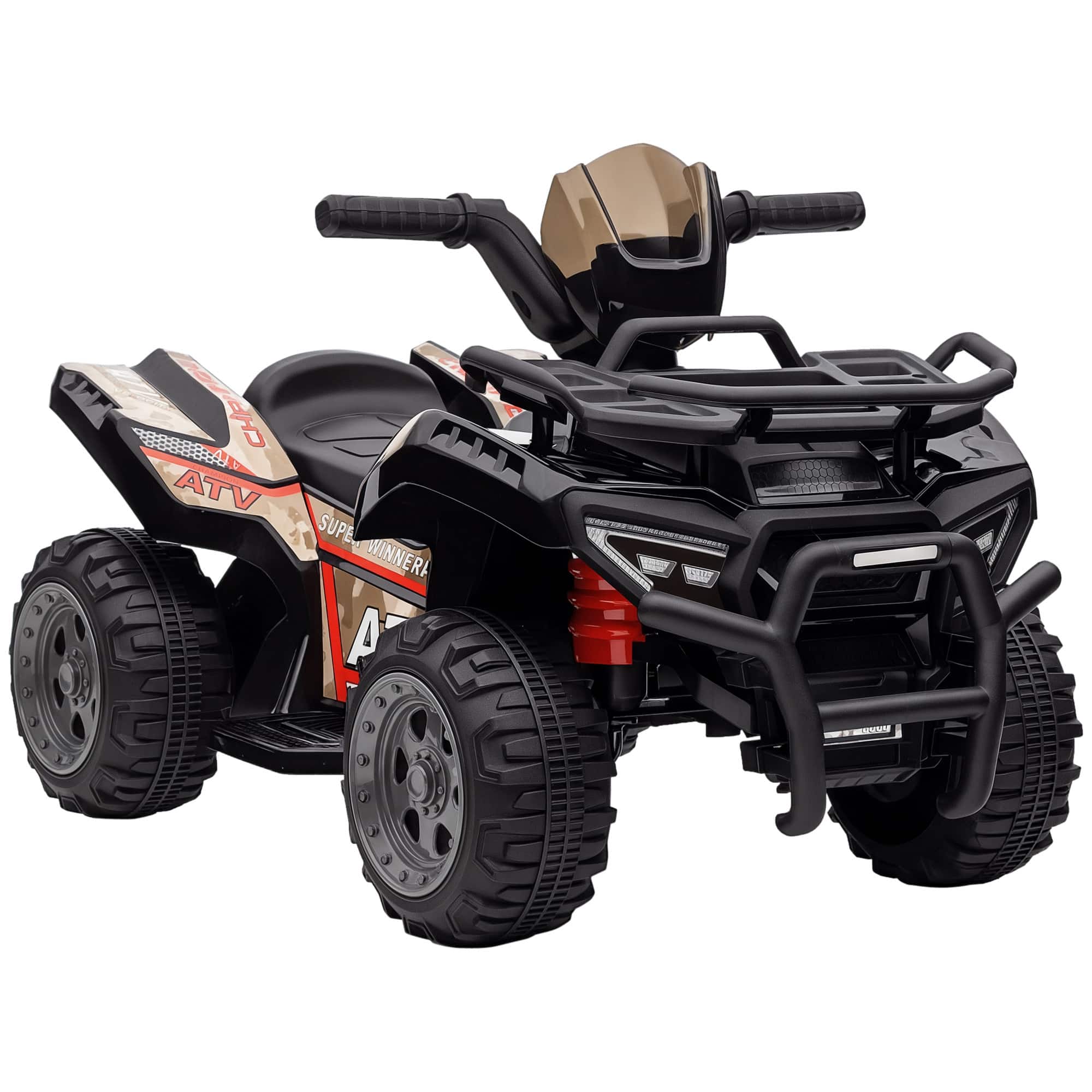 Aosom - Kids ATV Four Wheeler  Ride on Car, Motorized Quad, 6V Battery Powered Electric Quad with Songs for 18-36 Months