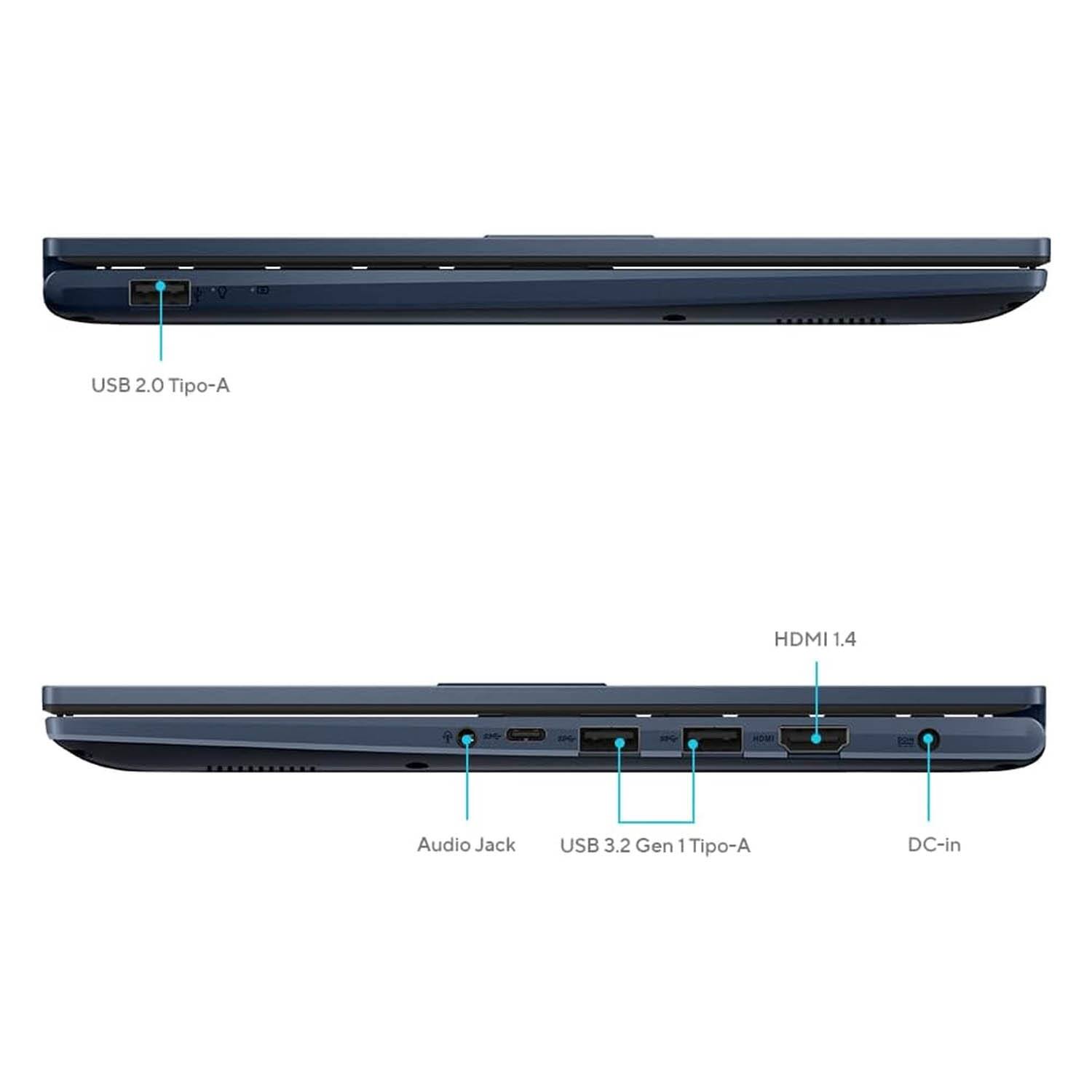 USB 2.0 Tipo-A  
HDMI 1.4  
Audio Jack  
USB 3.2 Gen 1 Tipo-A  
DC-in