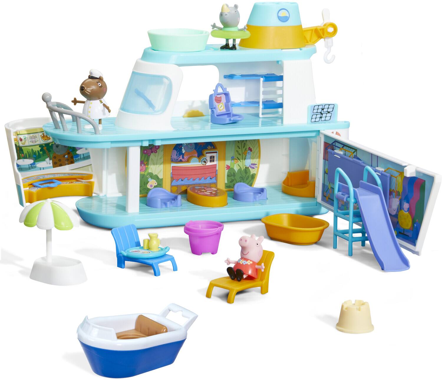 Alt View 2. Hasbro - Hasbro Collectibles - Peppa Pig - Peppa's Cruise Ship Playset   - Collectibles - Multicolor.