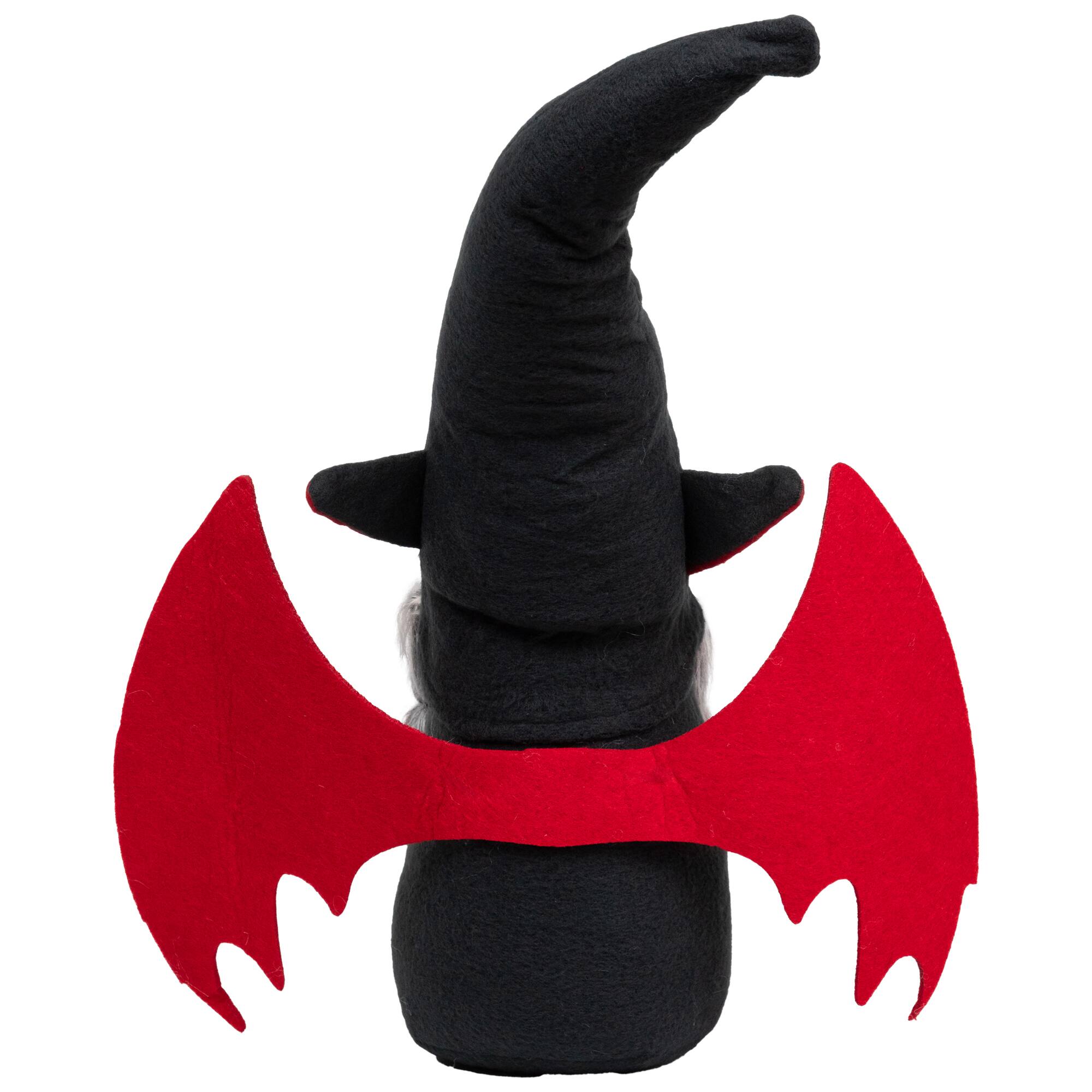 Alt View 6. Northlight - Bat Girl Gnome with Pigtails and Wings Halloween Figure - 17" - Black.