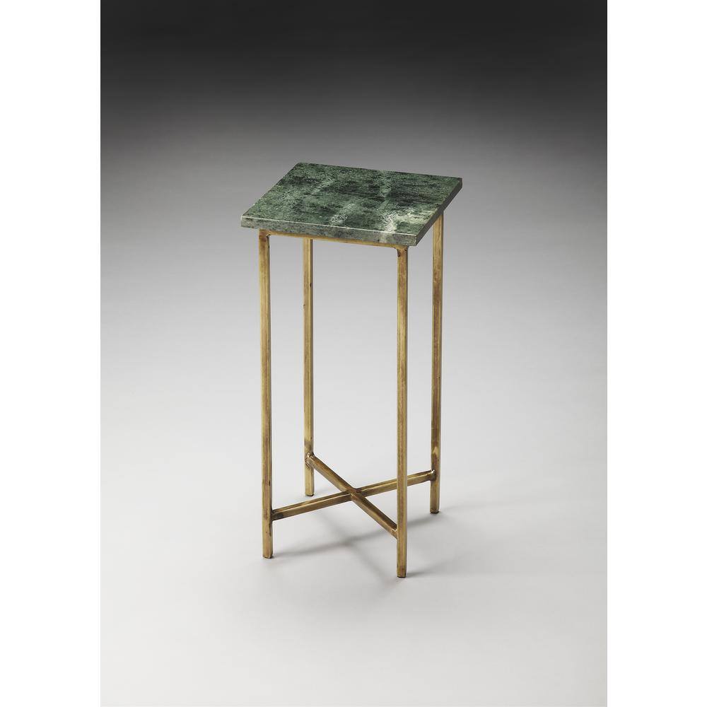Left. Butler Specialty - Versilia Green Marble Scatter Side Table - Green.