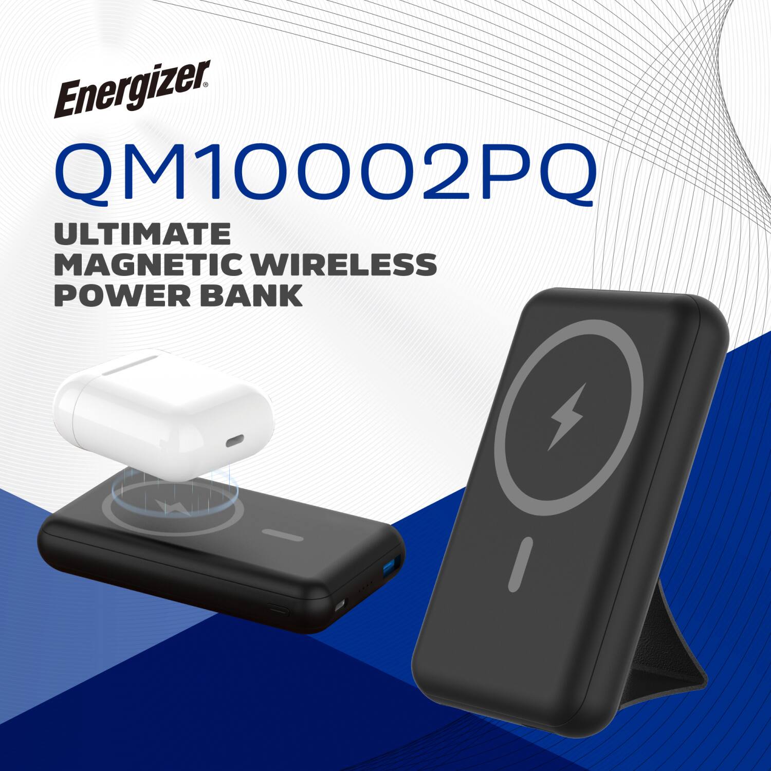 Energizer. QM10002PQ Ultimate Magnetic Wireless Power Bank