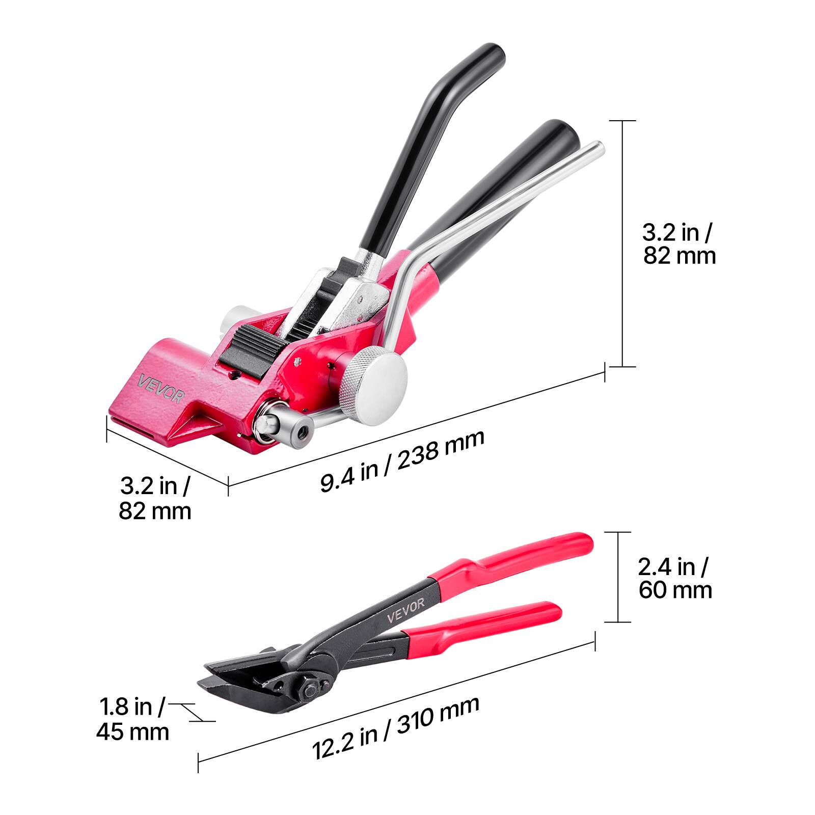 3.2 in / 82 mm  
1.8 in / 45 mm  
9.4 in / 238 mm  
12.2 in / 310 mm  
2.4 in / 60 mm