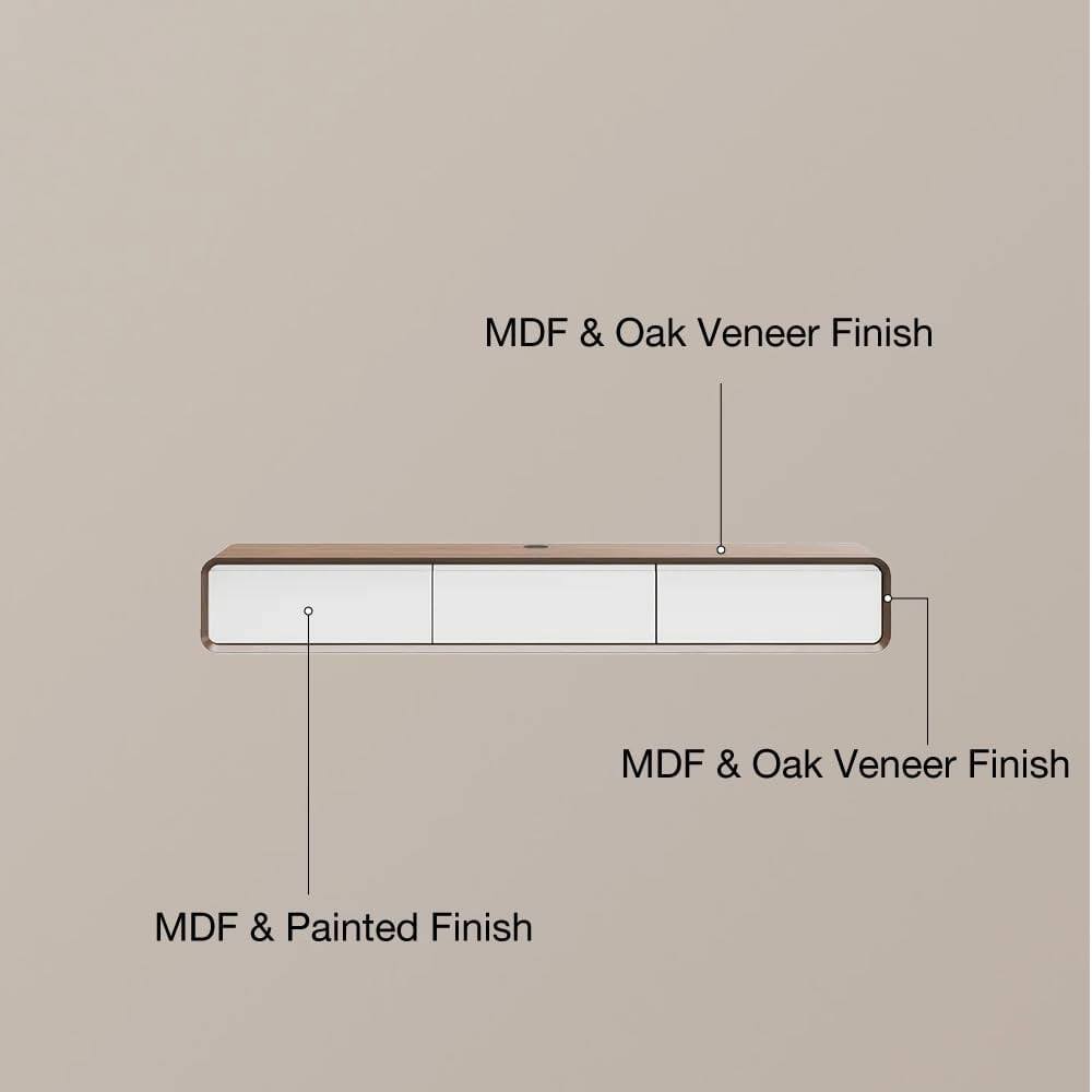 MDF & Oak Veneer Finish  
MDF & Oak Veneer Finish  
MDF & Painted Finish