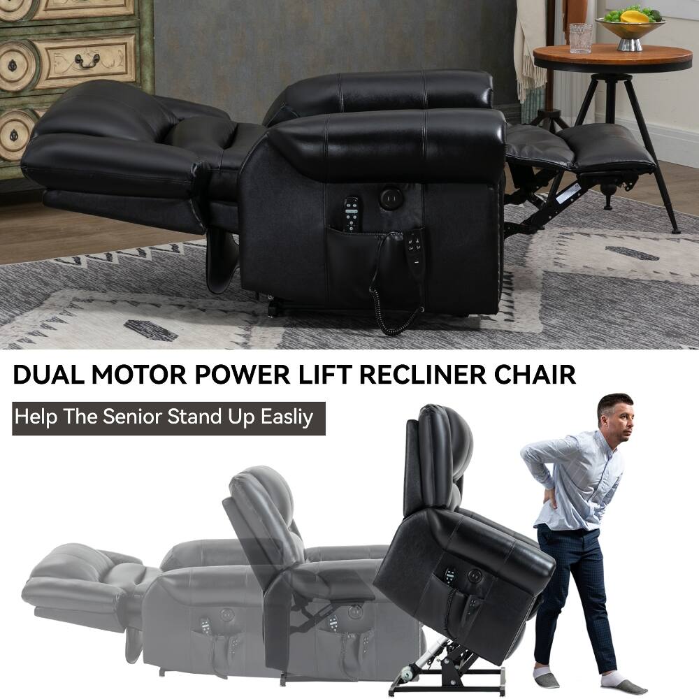 DUAL MOTOR POWER LIFT RECLINER CHAIR  
Help The Senior Stand Up Easily