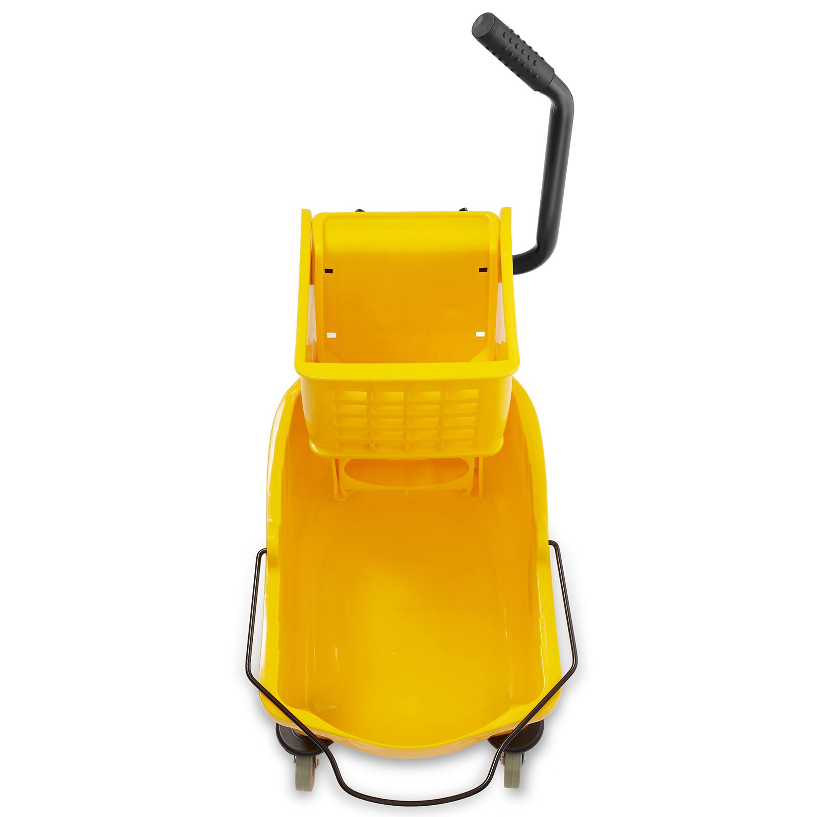Alt View 2. Dryser - Commercial Mop Bucket with Side Press Wringer - 26 Quart - Yellow.