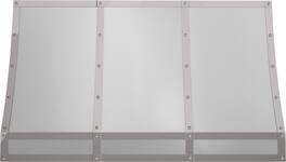 Zephyr - 48 inches - Convertible - Shell Range Hood - Stainless Steel