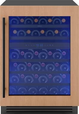 Zephyr - Presrv 24 in. 45-Bottle Convertible 5.6 cu ft. Dual Zone Panel-Ready Wine Cooler - Panel Ready + Glass