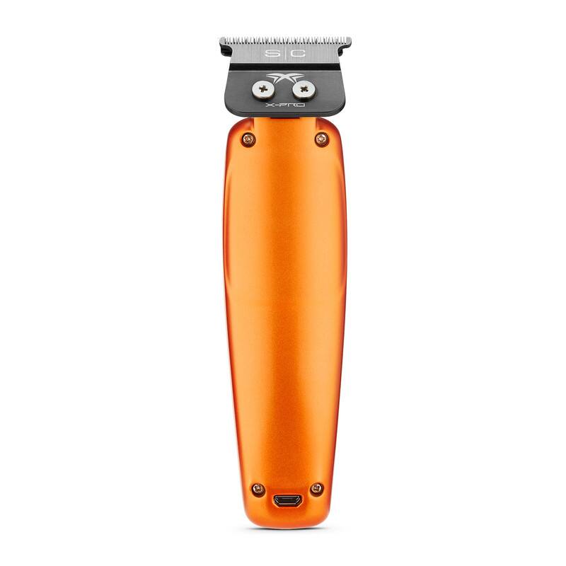 Back. StyleCraft - Saber Professional Hair Trimmer with Digital Brushless Motor - Orange.