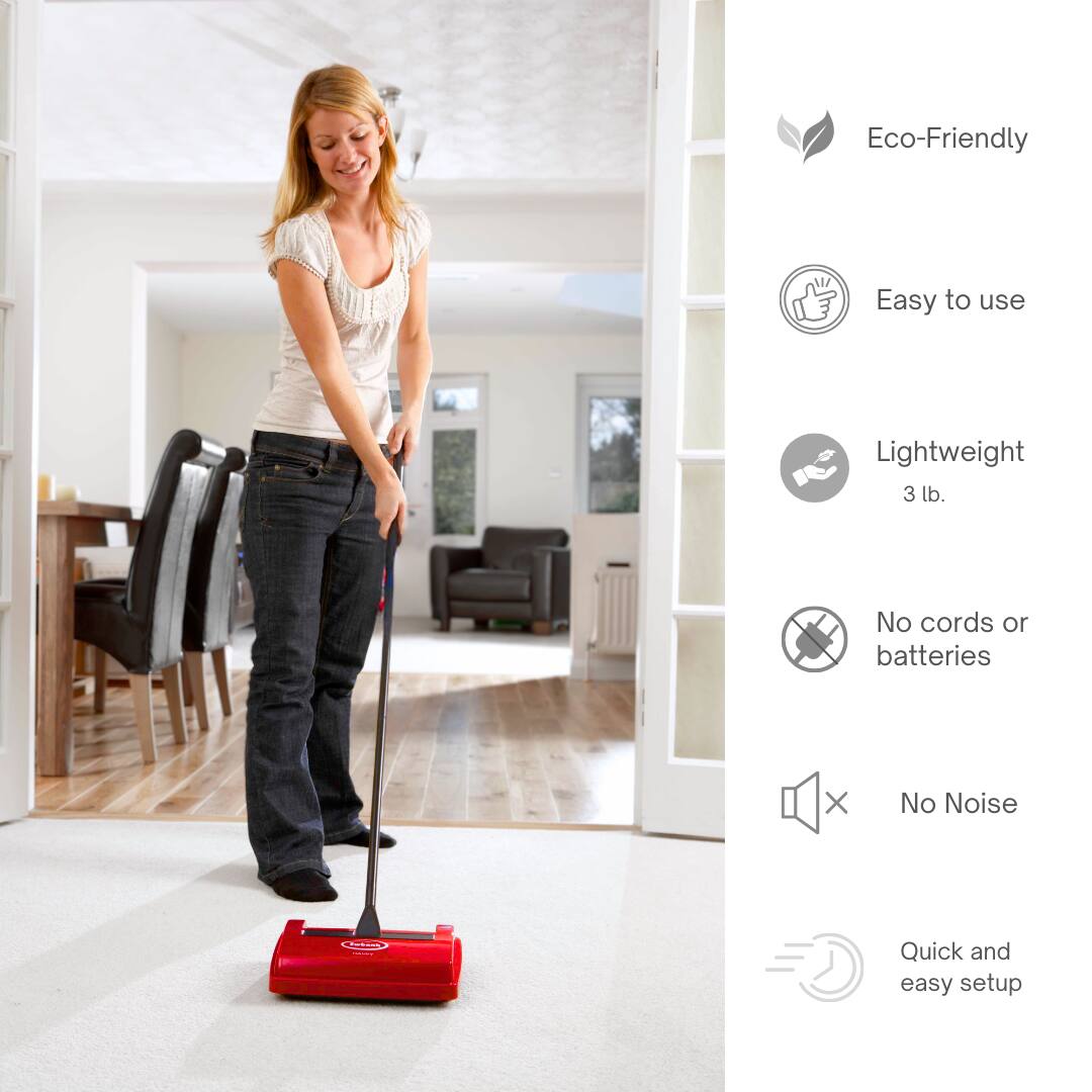 Eco-Friendly, Easy to use, Lightweight 3 lb., No cords or batteries, No Noise, Quick and easy setup