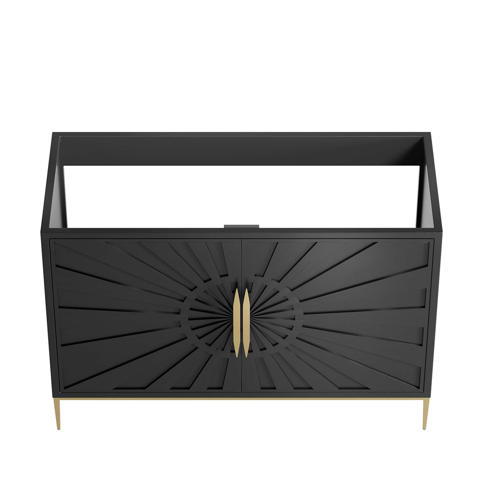 Alt View 4. Modway - Awaken Bathroom Cabinet Basin Not Included by Modway - Black.