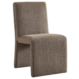 Emory Fabric Upholstered Dining Side Chair by Modway - Brown