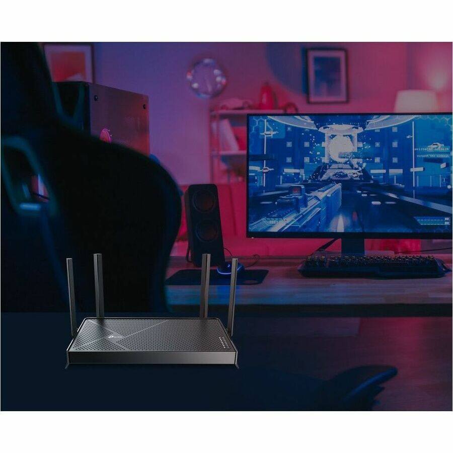 Alt View 4. TP-Link - TP-Link Archer BE230 Wi-Fi 7 IEEE 802.11be Ethernet Wireless Router - Dual Band - 2.40 GHz ISM Band - 5 GHz UNII Band - Unknown.
