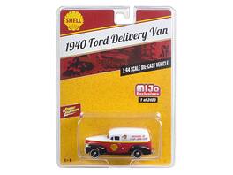 1940 Ford Delivery Van "Shell" 1/64 Diecast Model Car by Johnny Lightning - Multi