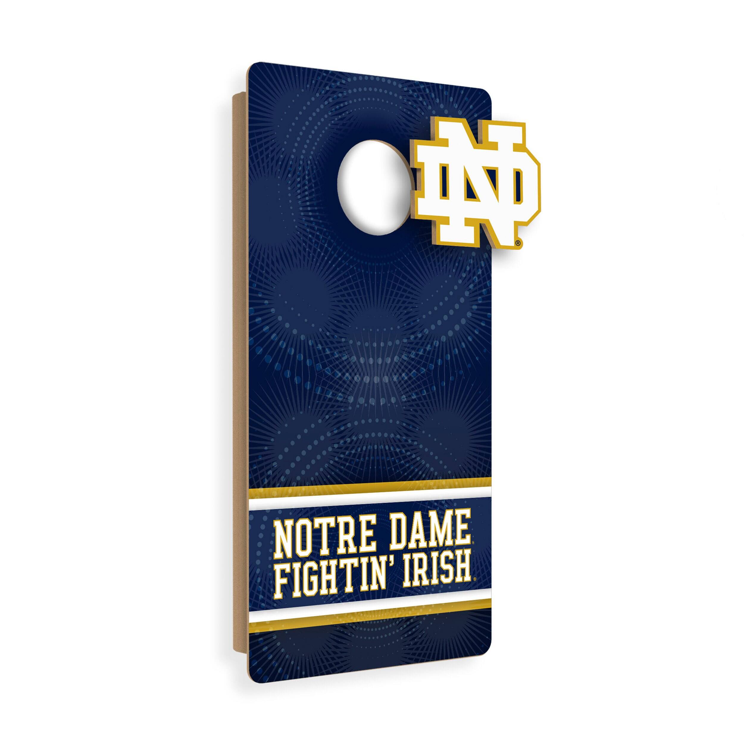 Notre Dame Fighting Irish Wall Hanging Cornhole Board