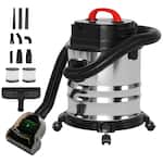 Topteng - 4.75 Gal 1800W Stainless Steel Wet/Dry Vac - Blower Function, with 9 Attachments for Garage, Car, Workshop