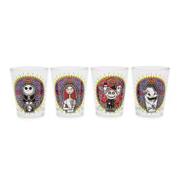 Disney - Nightmare Before Christmas Day of the Dead Mini Shot Glasses | Set of 4 - Purple