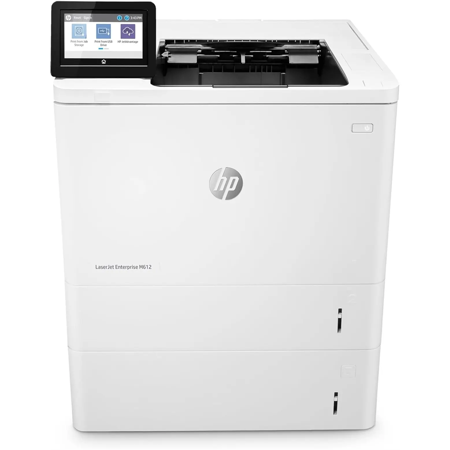 Sure, here is the corrected and grouped text from the image:
- HP
- LaserJet Enterprise M612
- Reset
- Storage
- Power Feed 100
- Power Feed 100
- HP JetAdvantage
- Online
- 233.9 MB
- 2