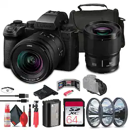 Panasonic - Lumix S5 IIX Mirrorless Camera w 20-60mm and 50mm Lenses Kit (International Version)