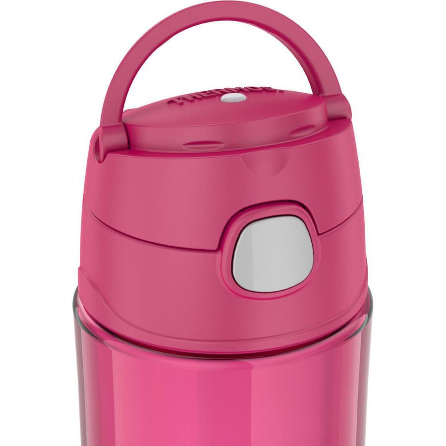 Water Drop Raspberry Thermos 16 oz. Kid's Funtainer Plastic Water Bottle w/ Spout Lid ...