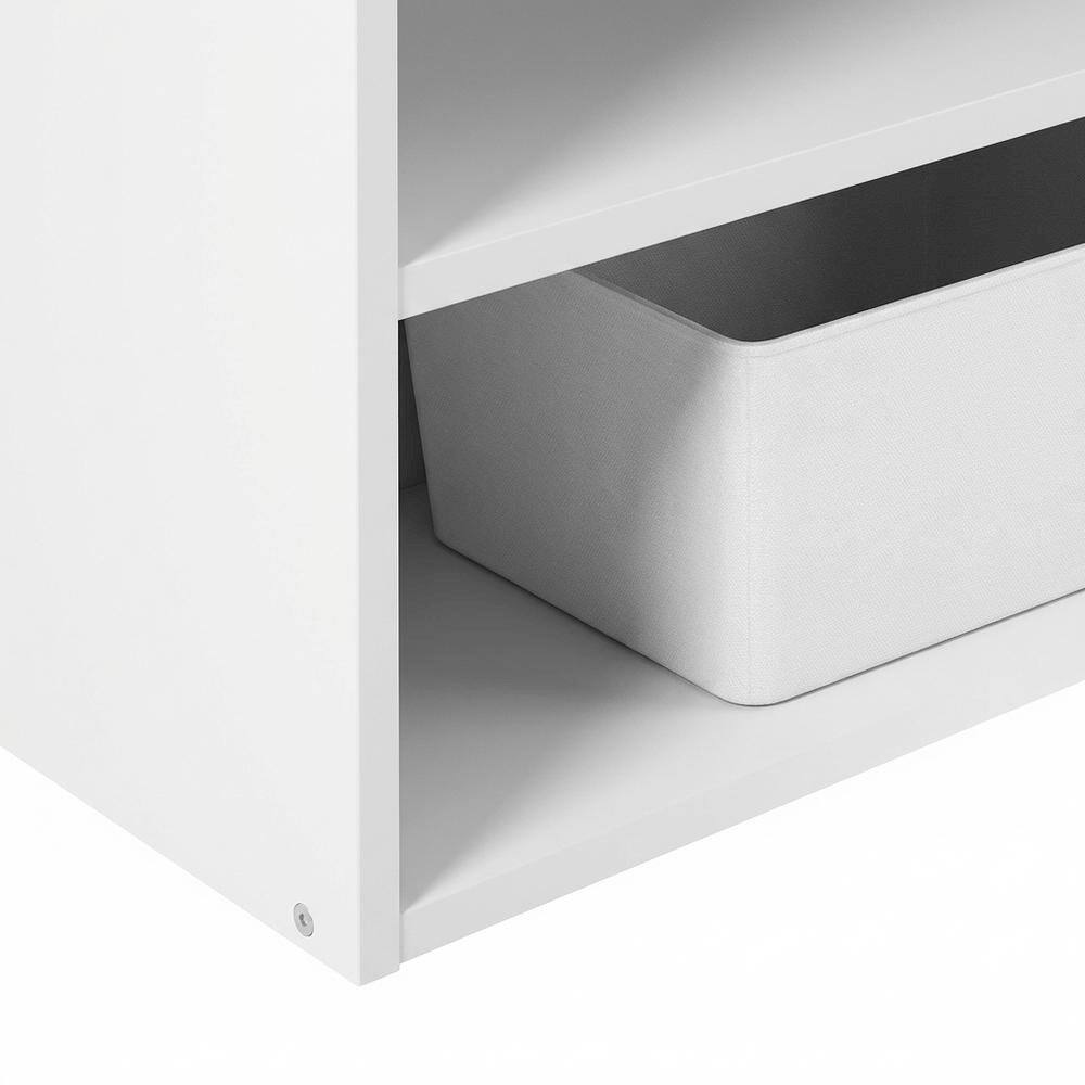 FurniFact Engineered Wood bookcase with simple design for home or ...