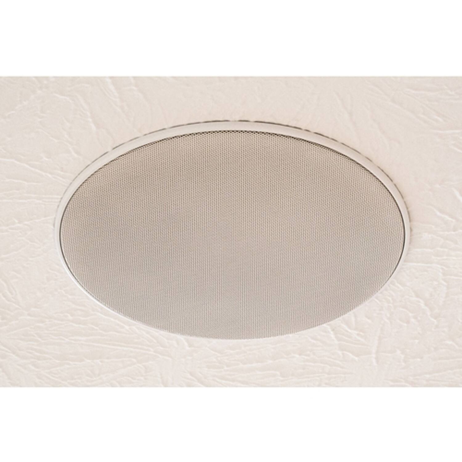 Alt View 6. Dayton Audio - Micro-Edge ME652C 6.5" 35W RMS Stereo In-Ceiling Speaker, Aramid Fiber Woofer, Dual Silk Dome Tweeters, 8 Ohm - Black.