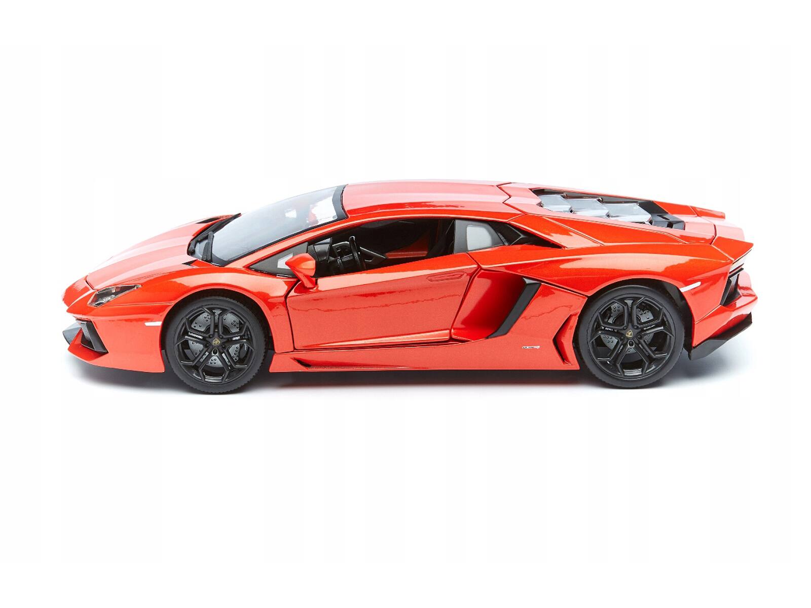 Alt View 2. Bburago - 2012 Lamborghini Aventador LP700-4 Orange 1/18 Diecast Model Car by Bburago.