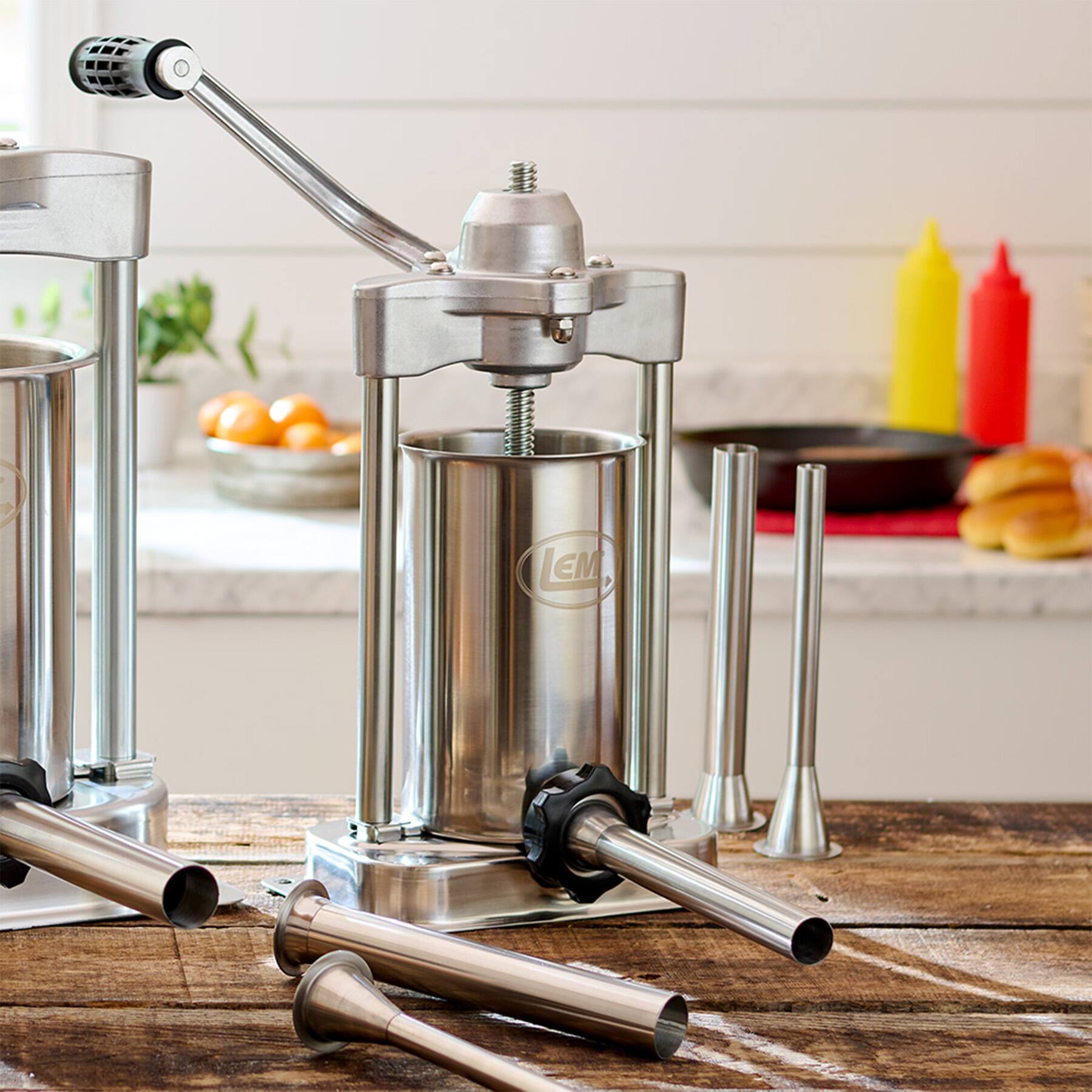 Alt View 13. LEM Product - Mighty Bite 5lb Stuffer - Stainless.