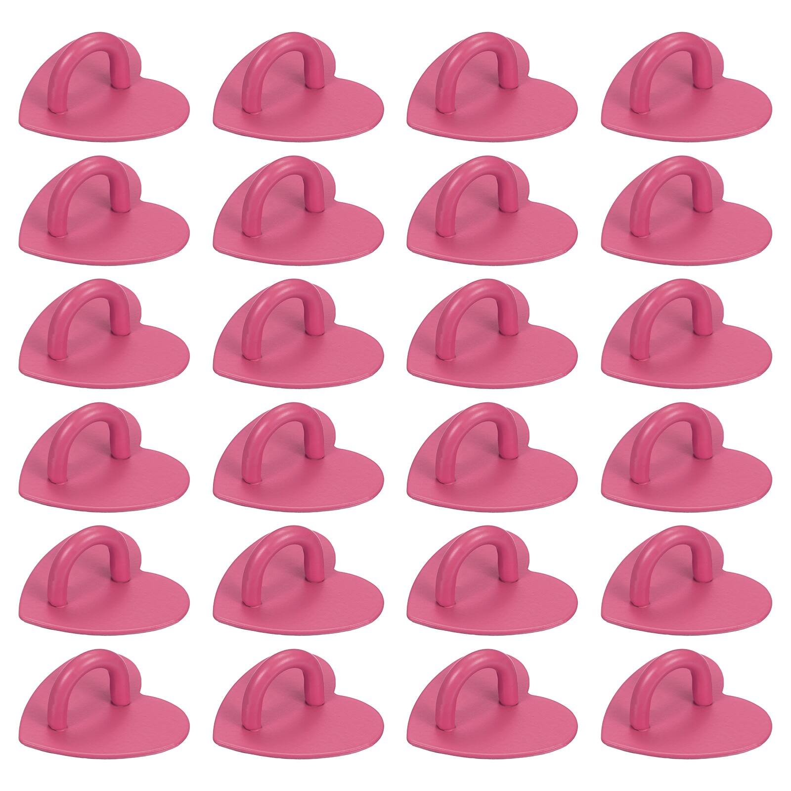 "Unique Bargains - Metal Phone Charm Hook 1"", 24pcs Adhesive Heart Shaped Finger Grip for Smartphones Keychain Tablet Case Accessories - Rose Red" price history on PriceWatchPro