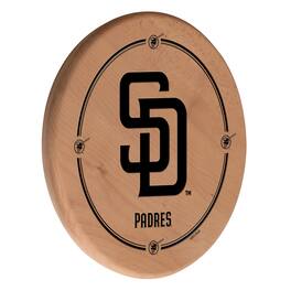 Holland Bar Stool Co. - San Diego Padres 13" Laser Engraved Solid Wood Sign - Natural
