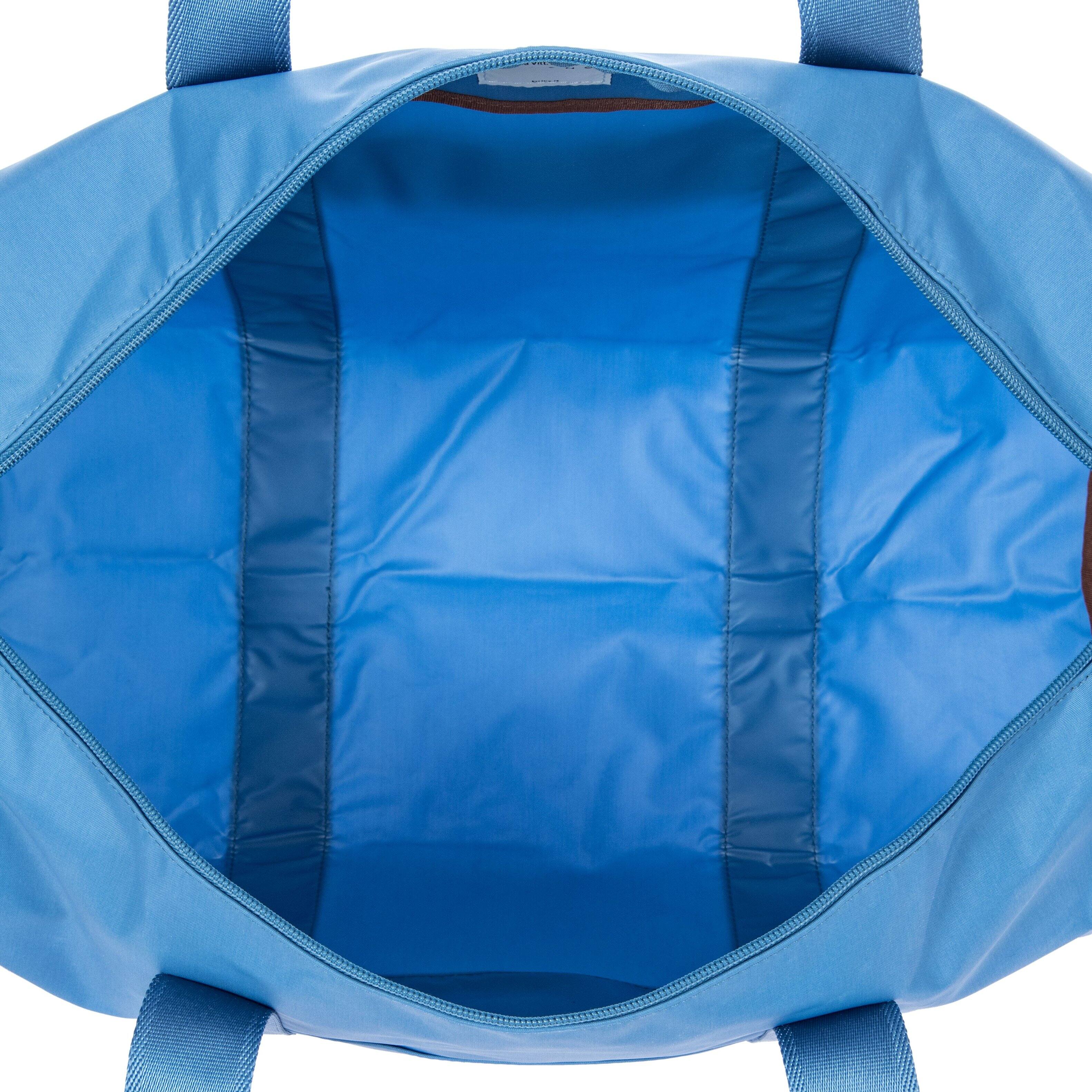 Left. Bric's - Bric's X-Bag Carry On Folding Duffle Bags Cobalt, 22" - Cobalt.