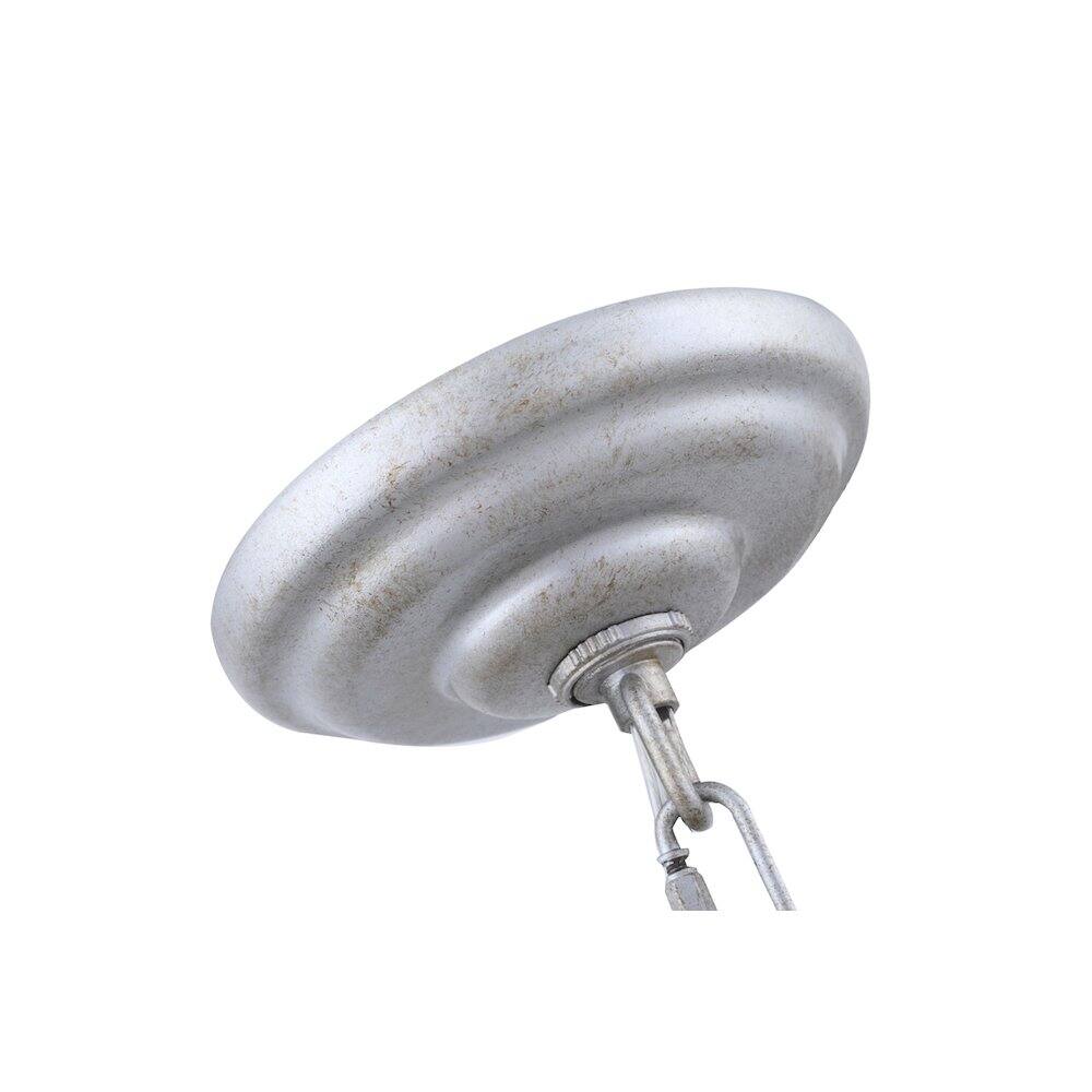 Angle. Living District - Eclipse 3 Light Vintage Silver Pendant - Vintage Silver.