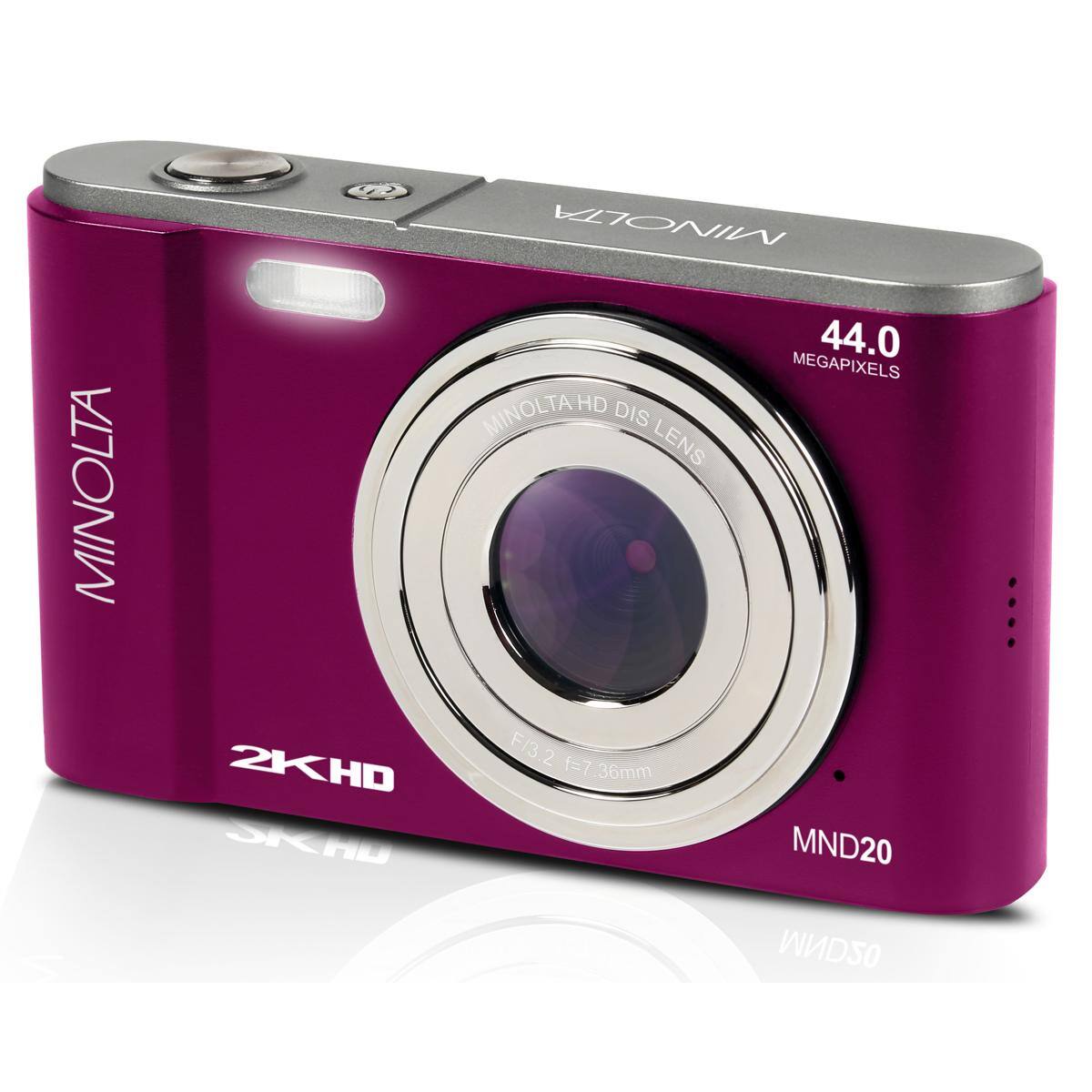 MINOLTA  
MINOLTA 44.0 MEGAPIXELS  
MINOLTA HD DIS LENS 2KHD F/3.2 f=7.36mm  
SKHD  
MND20