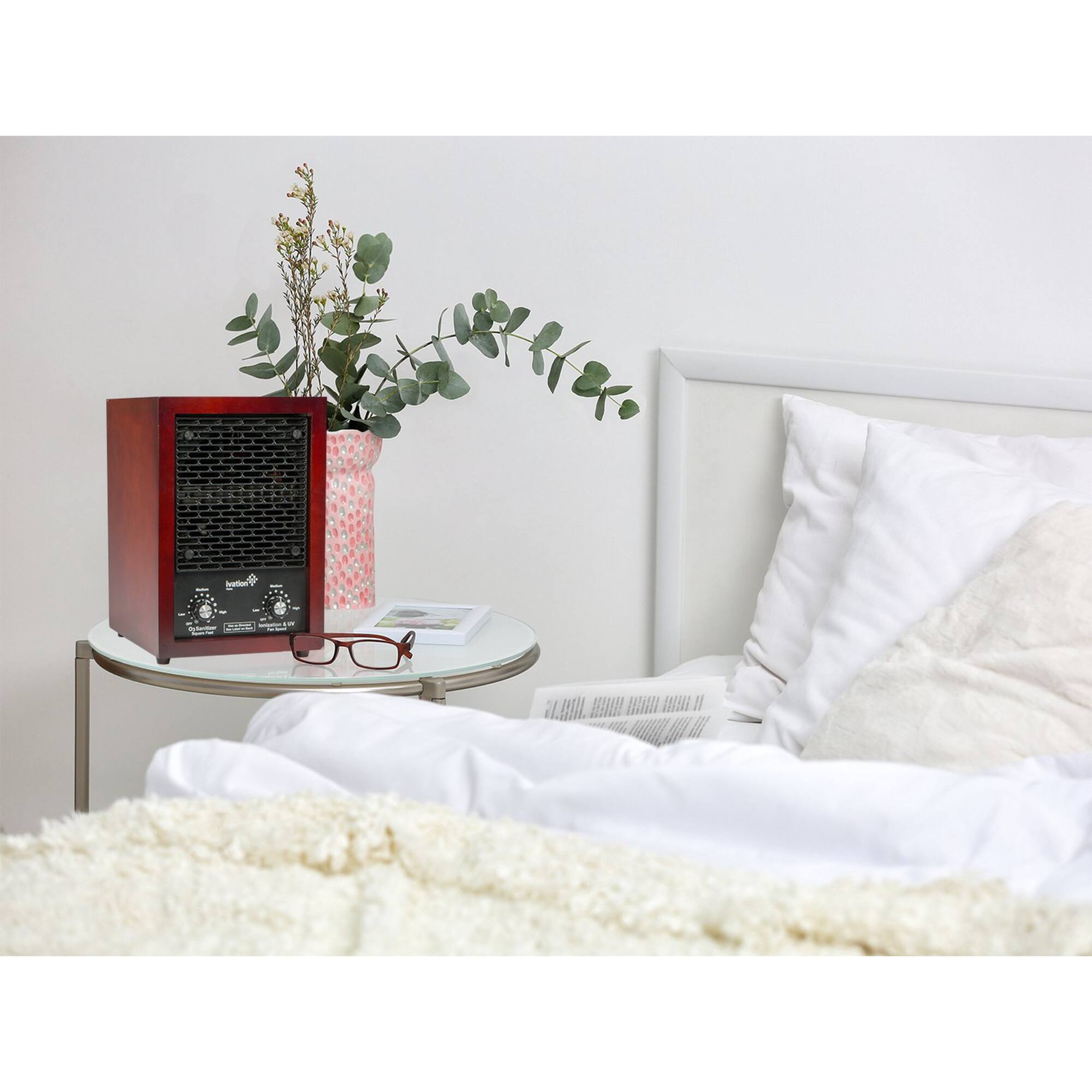 Alt View 7. Ivation - 5-in-1 HEPA Air Purifier & Ozone Generator, Ionizer & Deodorizer for Up to 3,700 Sq/Ft - Brown.