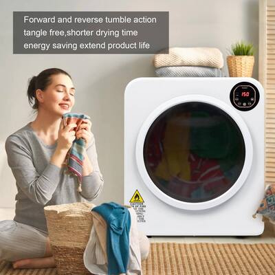 Portable Clothes Dryer 20KG Large Capacity 650W Fast Dry With Touch Screen & Remote - White