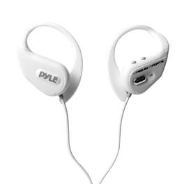 Pyle - PWBH18WT Water Resistant Bluetooth Streaming Wireless Headphones with Built-in Microphone - White