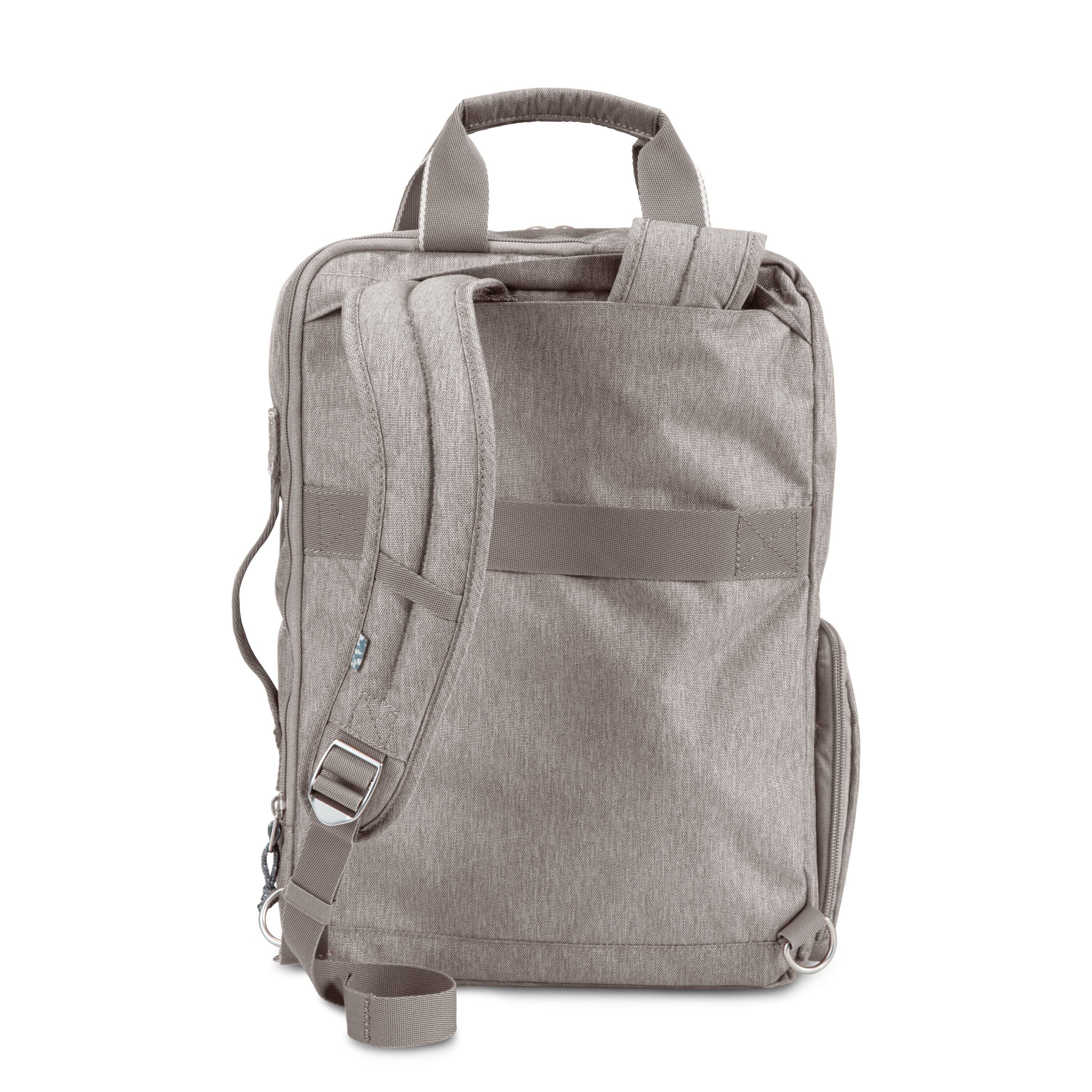 Back. Skyway - Rainier Softside 17L Deluxe Backpack, Zion Gray - Zion Gray.