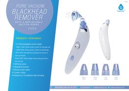 Pursonic - Pore Vacuum Blackhead Remover With 4 Replaceable Suction Heads