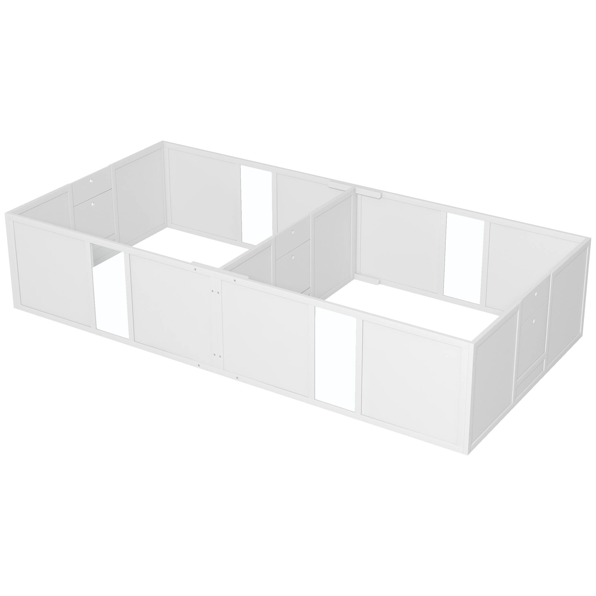 Alt View 5. Siljoy - White Dog Whelping Box 96" with Washable Pad & Adjustable Door, for Large, Medium, Small Dogs - White.