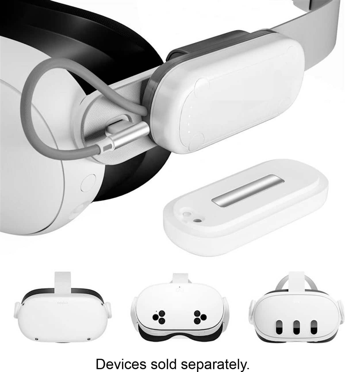 The text on the image reads, "Devices sold separately."