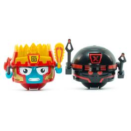 Buzz Bee Toys - Battle Ballz: Duel Pack - Volcanon & Evil Robot - 2 Warriors & Joysticks